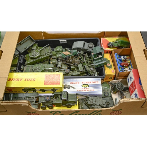 1430 - Dinky and other die-cast military vehicles, some boxed