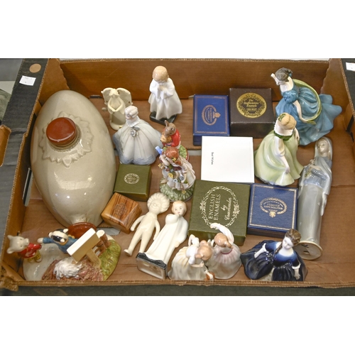 1444 - Miscellaneous ornamental ceramics, including Royal Doulton Rupert group, Bunnykins mascot 1966, Llad... 