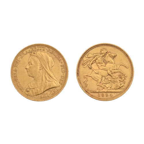 194 - Gold coin. Half sovereign 1901