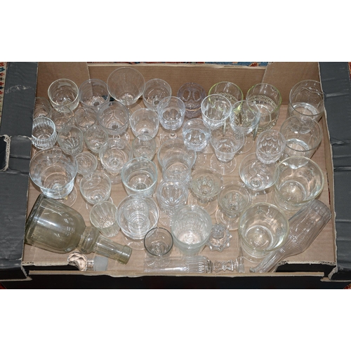 590 - Miscellaneous English wine and other drinking glasses, 19th c and later, etc