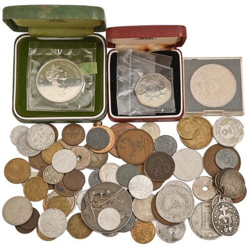 731 - Miscellaneous United Kingdom and foreign silver and base metal coins, etc.