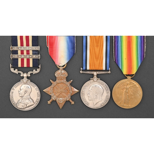 759 - WWI, the triple award Military Medal group of four of Sidney Hailer Smith, Military Medal, 1914-15 S... 