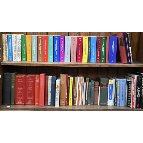 977 - Books. Three shelves of general stock, early 20th c and later, including Americana manuscript resear... 