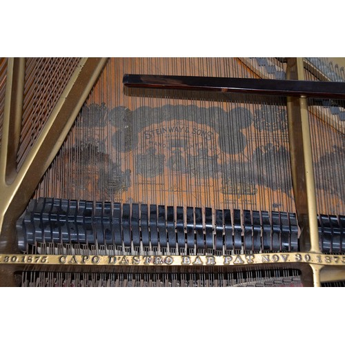 1264 - A Steinway and Sons. A rosewood five foot grand piano number 96165, ivory keysPlease note Mellors &a... 