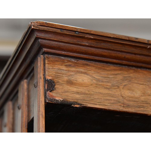 1267 - An Edwardian rosewood and inlaid rotating bookcase with patera to the top, 116cm h; 56 x 57cm... 