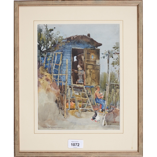 772 - Minna Bolingbroke RE (1857-1926) - Norfolk Romanies, signed and dated 1906, watercolour, 27 x 21cmPr... 