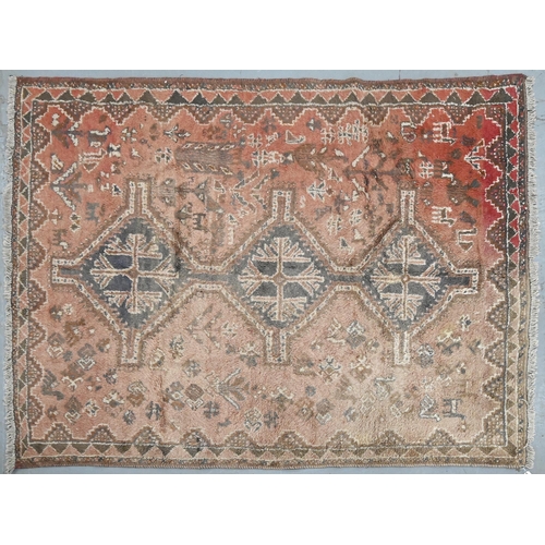 807 - A thick-pile wool rug, 202 x 280cm