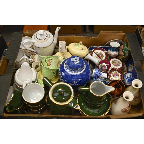 1028 - Miscellaneous decorative and other ceramics including Carlton ware, Limoges and Lilliput Lane, etc... 