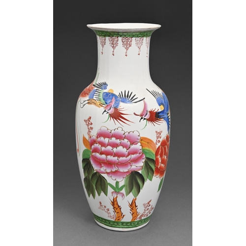 22 - A reproduction Chinese vase, late 20th c, 44cm h