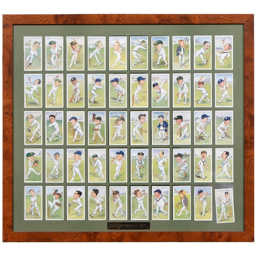 552 - Players cigarette cards, 1920s and later, framed sets, including characters from Dickens, footballer... 