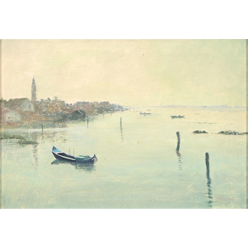 684 - Tom Barnard ARWA (1898-1992) - Early Morning Burano, signed, signed again and inscribed on the artis... 