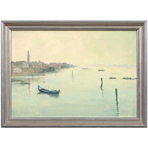 684 - Tom Barnard ARWA (1898-1992) - Early Morning Burano, signed, signed again and inscribed on the artis... 