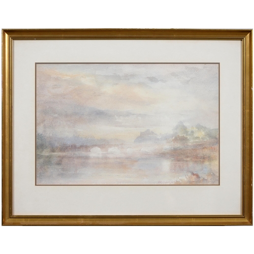 721 - Alfred Randal Catherall (1926-2013) - The Old Dee Bridge Chester, signed and dated '88, watercolour,... 