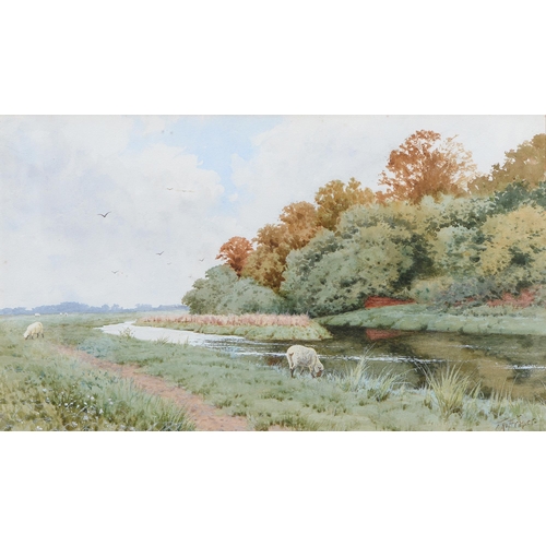 722 - Francis Arthur Anderson Fraser (1846-1924) - The River Otter at Budleigh Salterton, signed watercolo... 