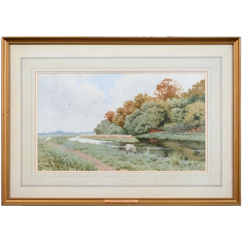 722 - Francis Arthur Anderson Fraser (1846-1924) - The River Otter at Budleigh Salterton, signed watercolo... 