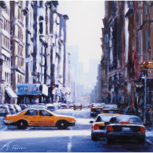 725 - David Farren (1972-) - Broadway; Manhattan Shadows, two, reproductions printed on paper, signed by t... 