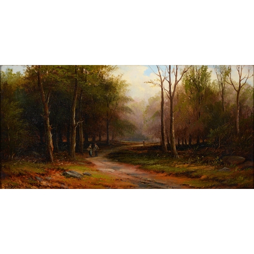 735 - Donald Mackenzie (1829-1894) - In the Forest of Abergeldie, Aberdeenshire, Scotland, signed, titled ... 