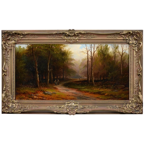 735 - Donald Mackenzie (1829-1894) - In the Forest of Abergeldie, Aberdeenshire, Scotland, signed, titled ... 