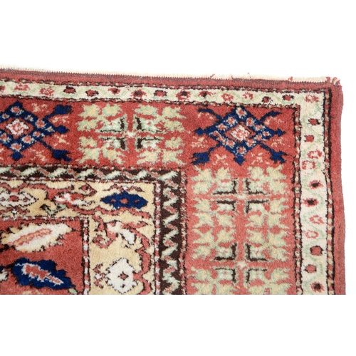 808 - A Turkish prayer rug, mid 20th c, in 17th century style, 132 x 122cm