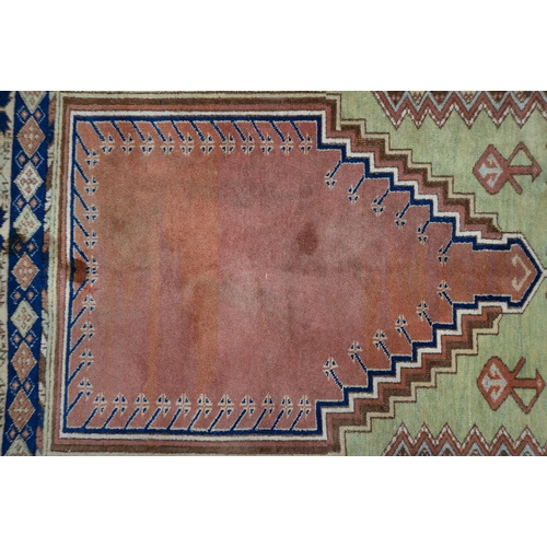 819 - A Turkish Ladik prayer rug, 140 x 122cm