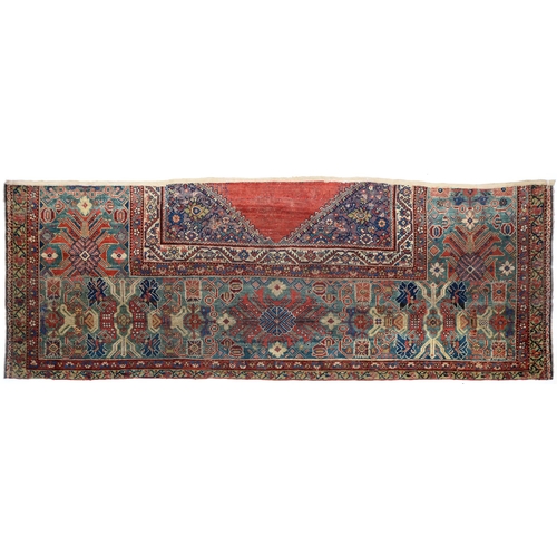 824 - A carpet fragment, 18th c, 235 x 90cm