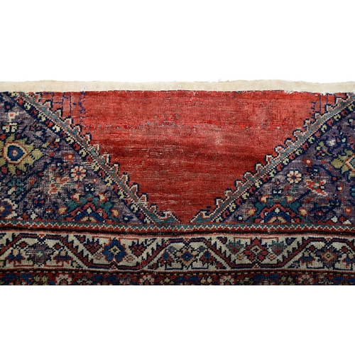 824 - A carpet fragment, 18th c, 235 x 90cm