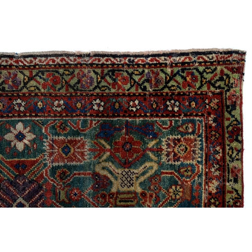 824 - A carpet fragment, 18th c, 235 x 90cm