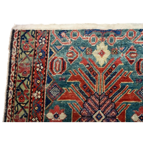 824 - A carpet fragment, 18th c, 235 x 90cm