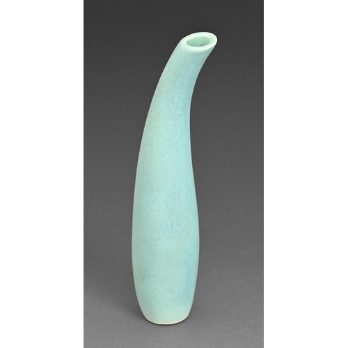 95 - Studio pottery. A blue stoneware vase, second half 20th c, 29.5cm h, inscribed Kim