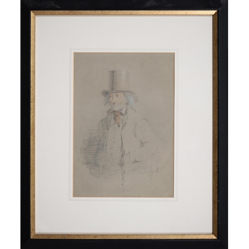 700 - William Tasker (1808-1852) - Portrait of a Man, signed with initials and dated 1835, pencil and colo... 