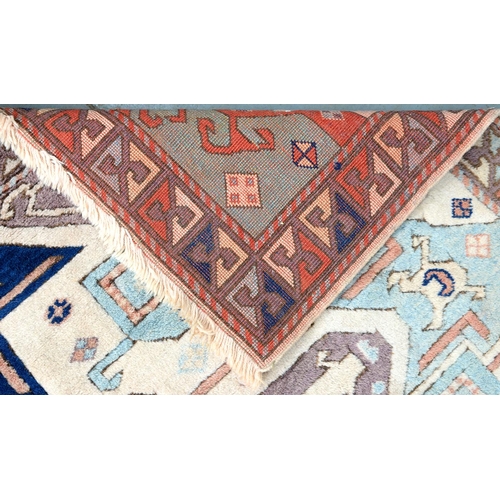 887 - A Turkish Kars Kazak carpet, 206cm x 185cm