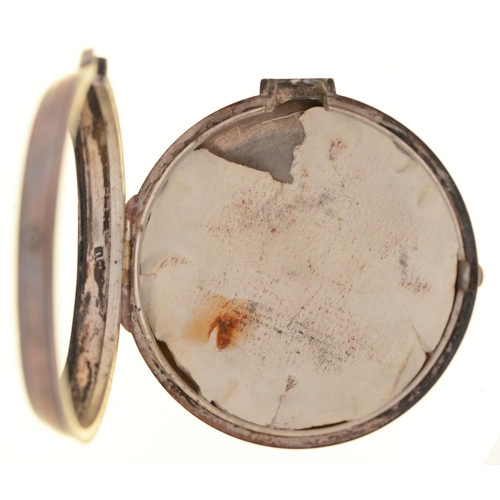 130 - An English pair cased silver verge alarm watch, Robert Tyler, Melton Mowbray, No.7578, with enamelle... 