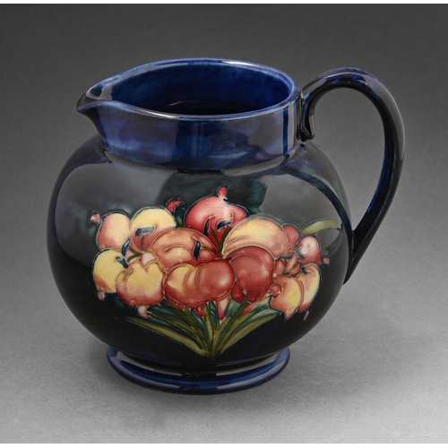 405 - A Moorcroft Lily jug, 1970s, 15cm h, impressed marks