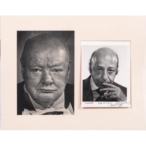 670 - By and after Yousuf Karsh, CC RCA FRPS (1908-2002) - Portrait of Sir Winston Churchill, photogravure... 