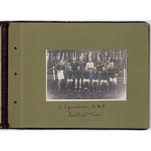 676 - Winston Churchill. A British serviceman's album of 72 photographs, dated 1919-20, annotated leaves, ... 