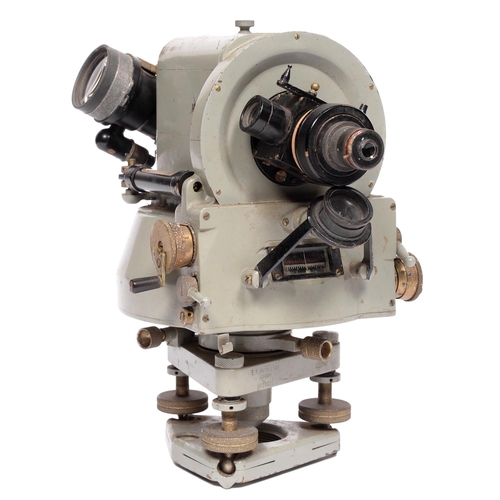 693 - Scientific Instrument. A light grey painted meteorological balloon theodolite, mid-late 20th c, mark... 