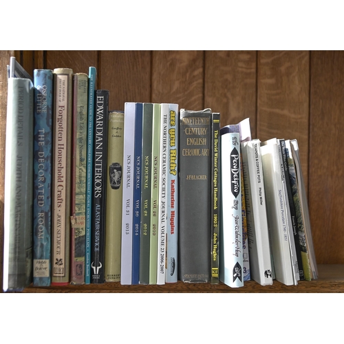 752 - Books. Half a shelf of reference, 20th c, including five issues of the Northern Ceramics Society Jou... 