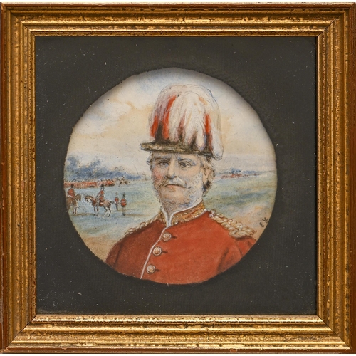 763 - English School, late 19th century - Portrait Miniature of a General Officer of the British Army, in ... 