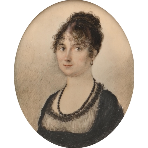 780 - English School, early 19th century - Portrait Miniature of a Young Woman called Susan Perkinshaw, wi... 