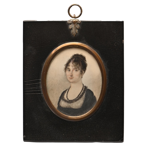 780 - English School, early 19th century - Portrait Miniature of a Young Woman called Susan Perkinshaw, wi... 