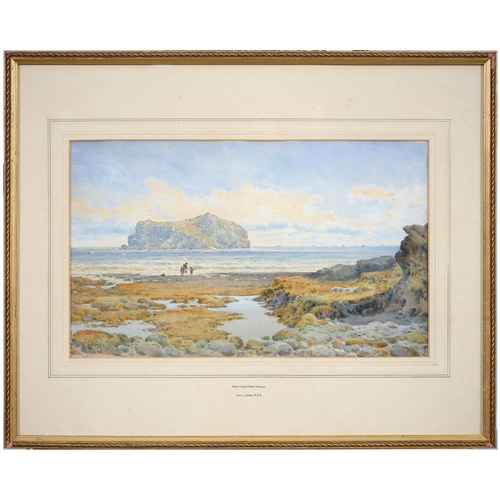 812 - Henry Sykes RBA (1855-1921) - Near Hope's Nose Torquay, signed with initials and dated 1921, waterco... 