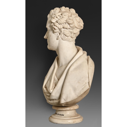 815 - By or Studio of Edward Hodges Baily RA (1788-1867) - Portrait Bust of George Gordon Byron, 6th Baron... 