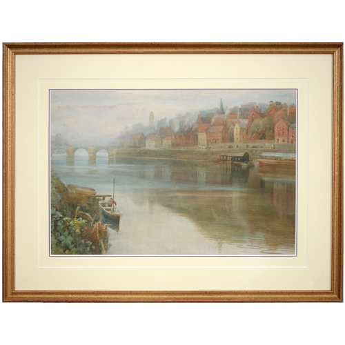 819 - Frederick Mercer RBSA (1850-1939) - Bridgnorth, signed, watercolour, 34.5 x 52cm