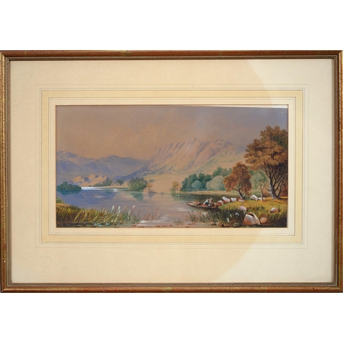 822 - Helen McAlpine, early 20th century - Loch Morar, signed, dated Oct 8 '19 and inscribed, watercolour,... 