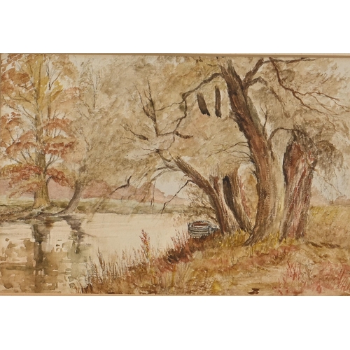 840 - Charles Martin Hardie (1858–1916) - Landscape, monogrammed and dated 78, watercolour, 24.5 x 34.5cm,... 