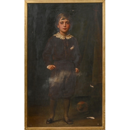 858 - Henry Weigall (1829-1925) - Portrait of Fitzroy Weigall, the Artist's Son, full-length, wearing a wh... 