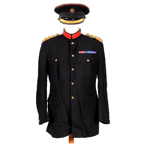 111 - The uniform of Colonel Patrick John Mercer OBE, principally comprising sword slings, infantry patter... 