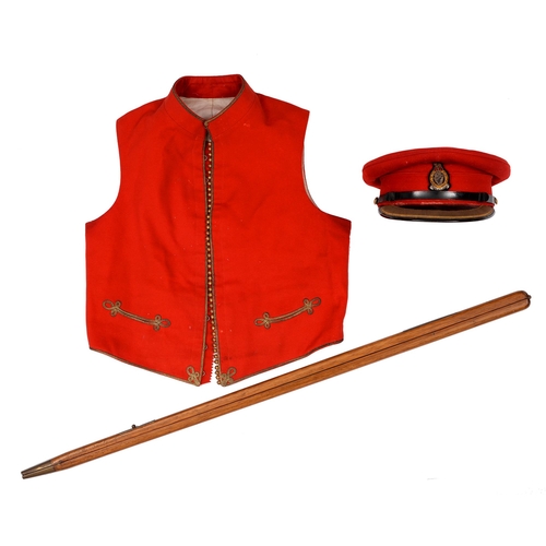 117 - Militaria. A Welsh Guards tunic and waistcoat, size 14, with Kashket & Partners Ltd, a Queen's R... 