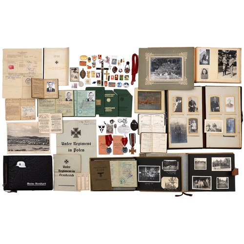 125 - Germany, Third Reich. The medals and other awards, official documents, printed ephemera and photogra... 