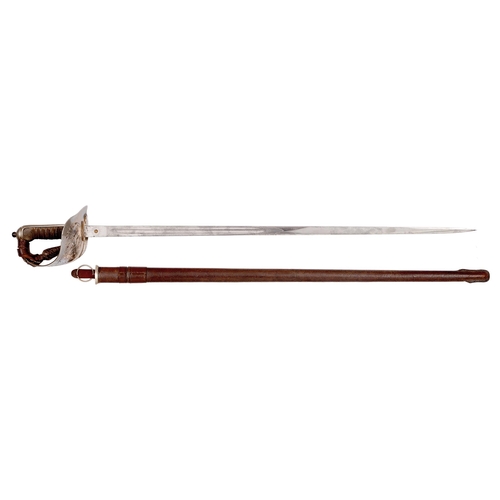 131 - An 1887 Pattern British Infantry officer’s sword, Flights Ltd London & Camberley, the etch... 